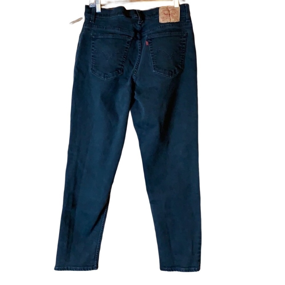 Vintage Levi’s 550 relaxed fit tapered leg denim jeans Black 14 Miss / 31